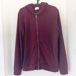 Frank & Oak Maroon Hoodie Size Extra Large